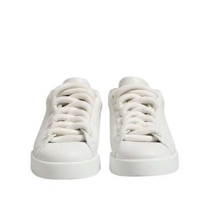 Dolce & Gabbana White Logo Lace Up Low Top Men Sneakers Shoes