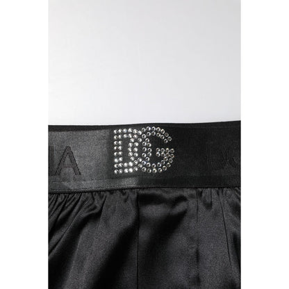 Dolce & Gabbana Black Logo Waist Regular Boxer Shorts Underwear