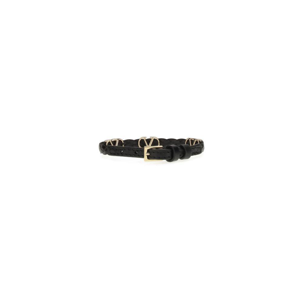 Valentino Garavani Leather VLogo Bracelet VA-7W2J0X71PRH0NO-ONE SIZE