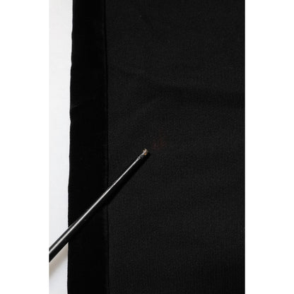 Dolce & Gabbana Black Cotton Men Jogger Sweatpants Pants