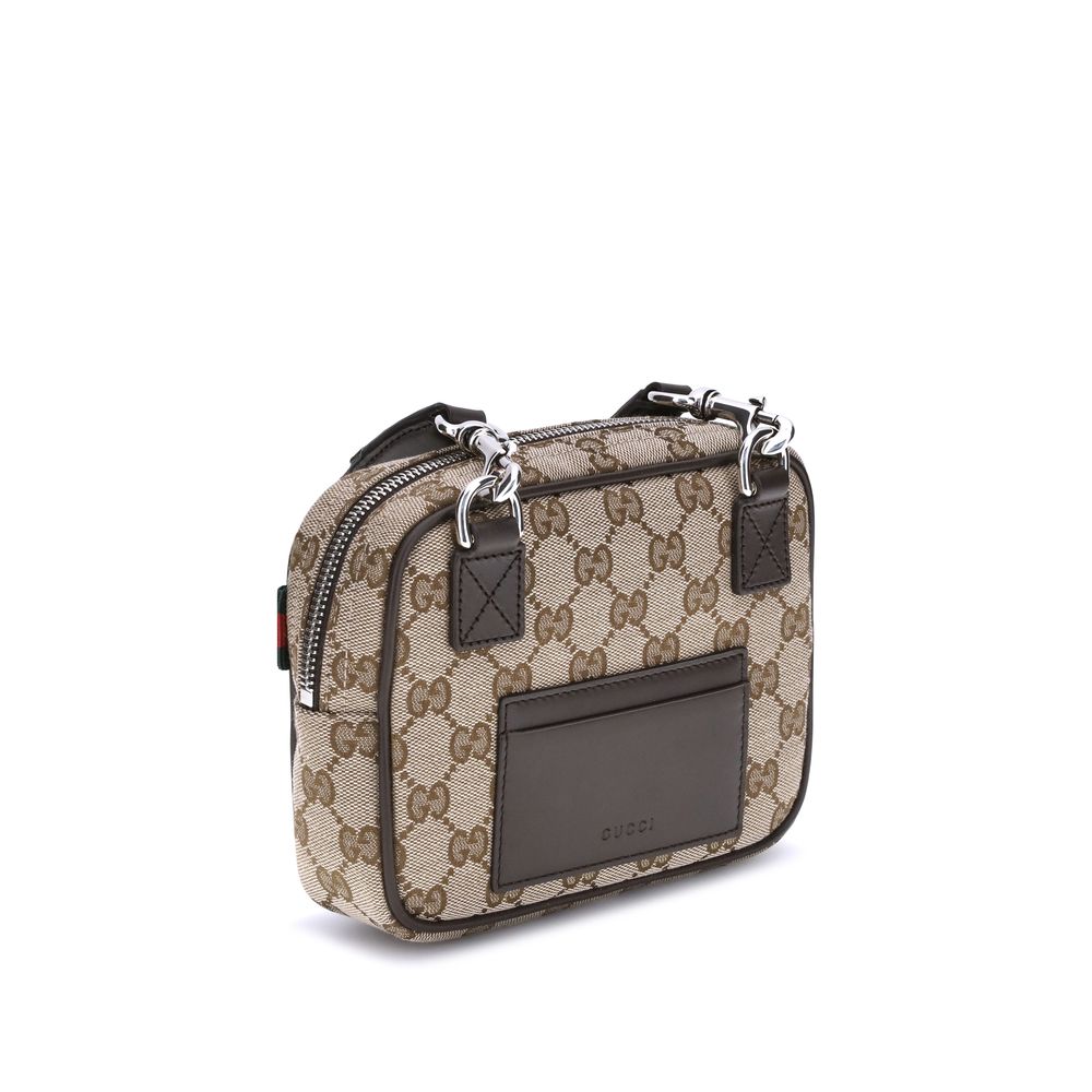 Gucci Brown Polyester Shoulder Bag