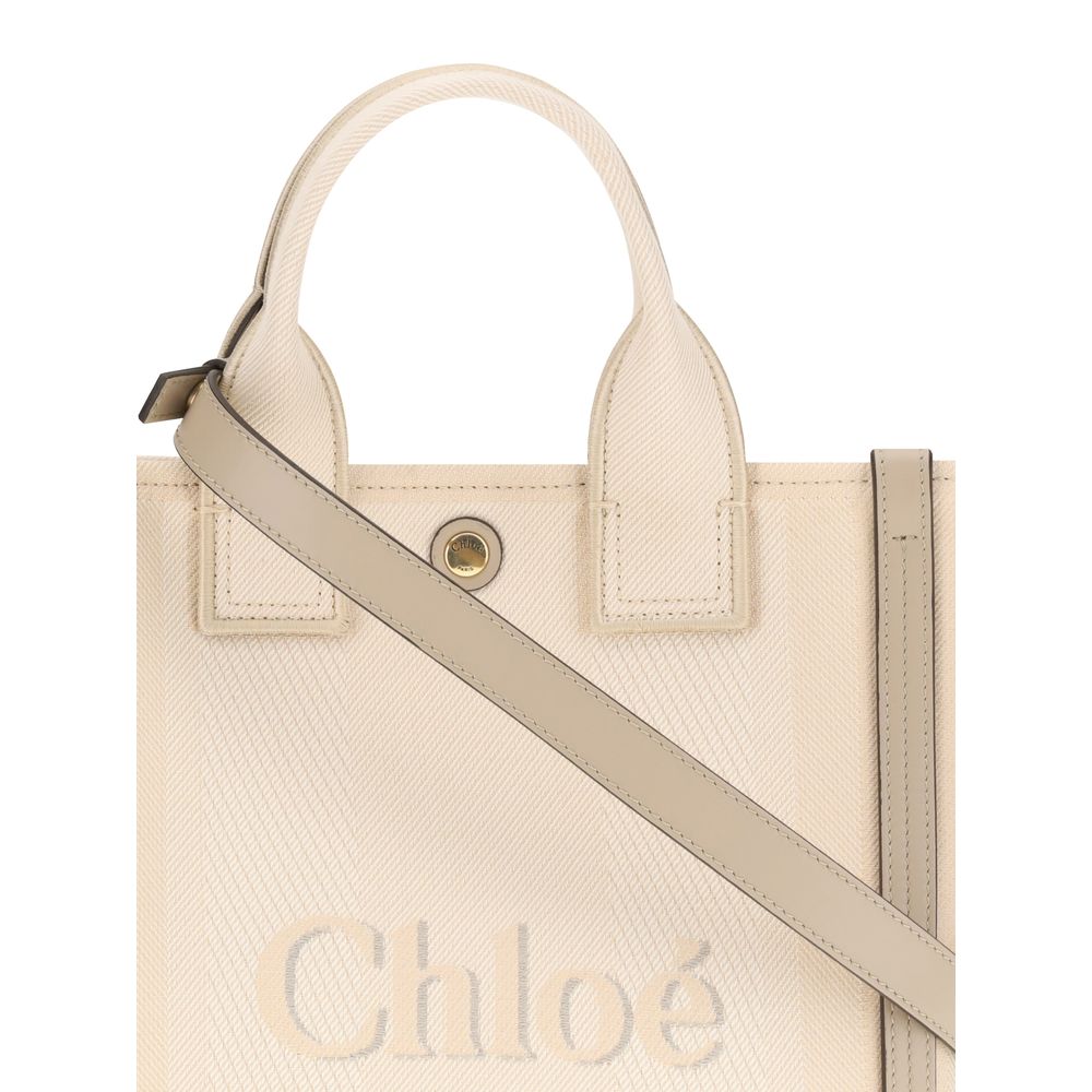Chloé Beige Cotton Shoulder Bag