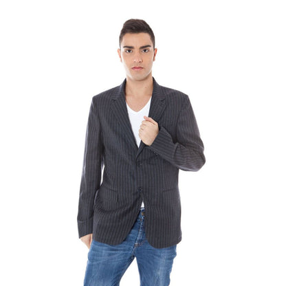 Calvin Klein Gray Wool Men Jacket