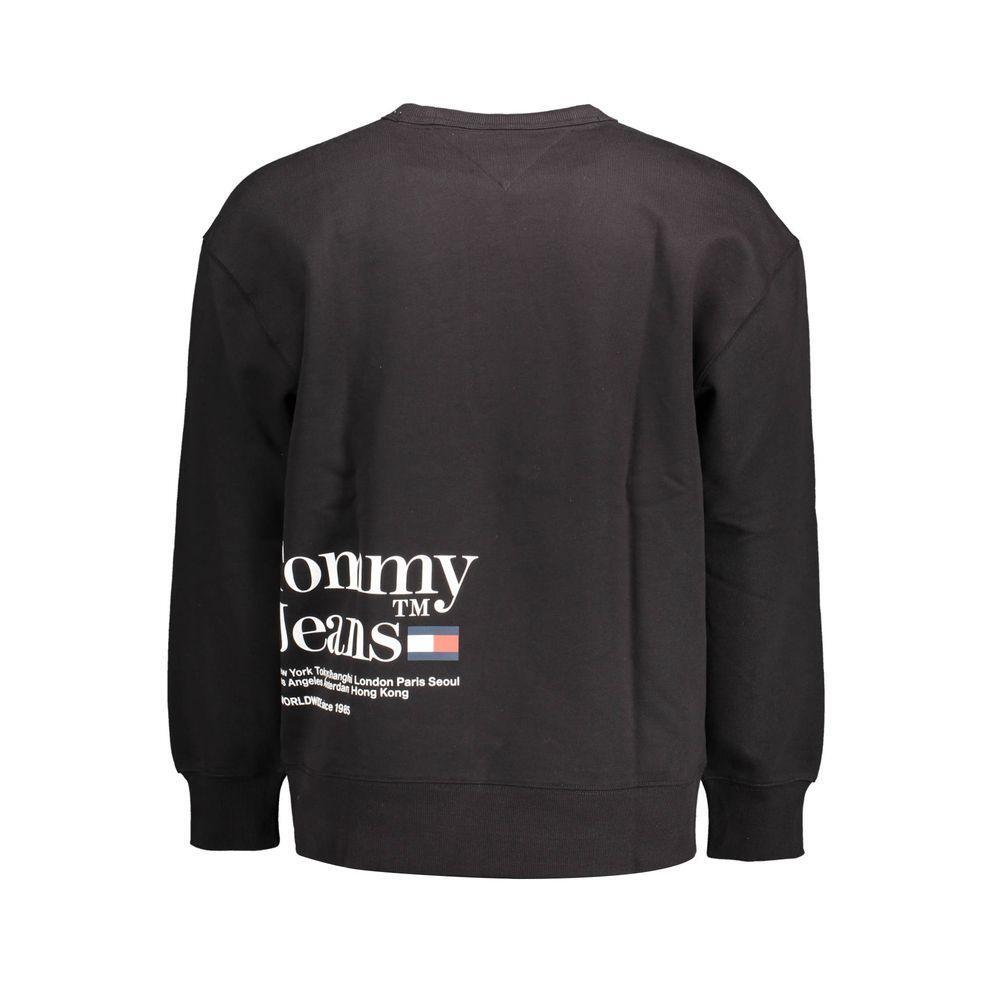 Tommy Hilfiger Black Cotton Men Sweater