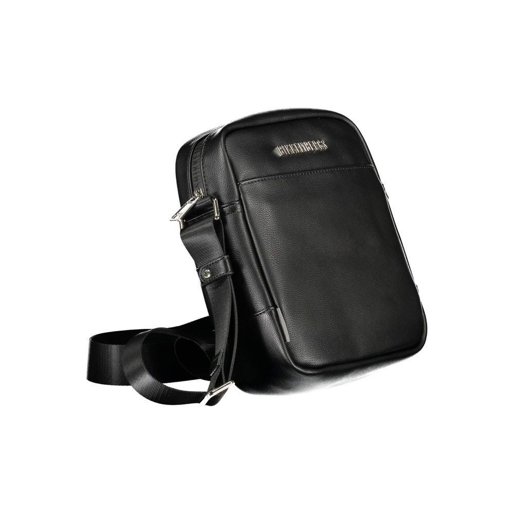 Bikkembergs Black Polyurethane Men's Shoulder Bag Bikkembergs
