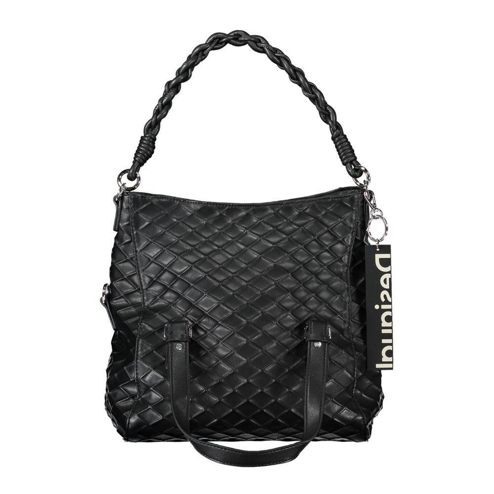 Front view with bag zipped and handles upright.