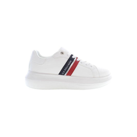 U.S. POLO ASSN. White Polyester Sneaker