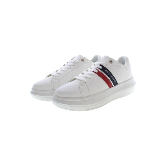 U.S. POLO ASSN. White Polyester Sneaker