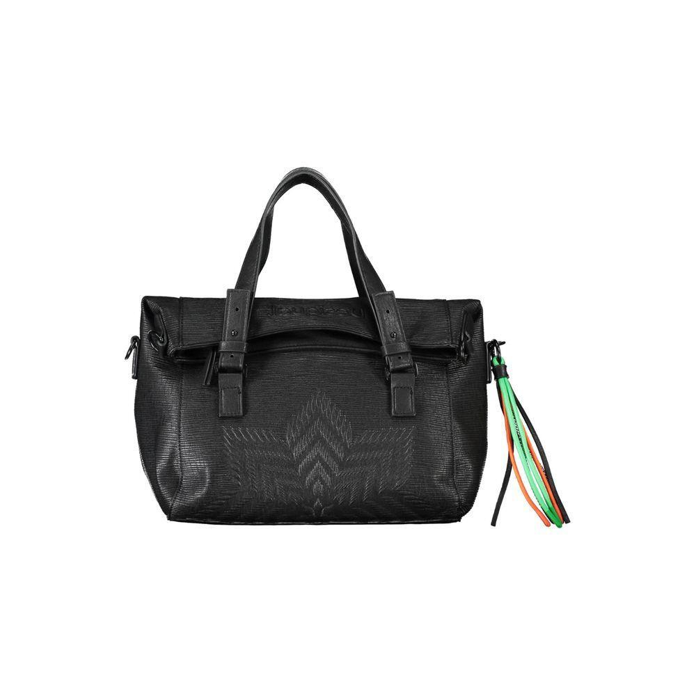 Front view with bag zipped and handles upright.