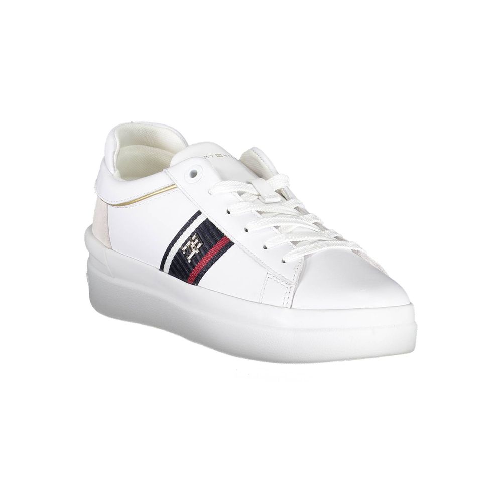 Tommy Hilfiger White Polyester Sneaker