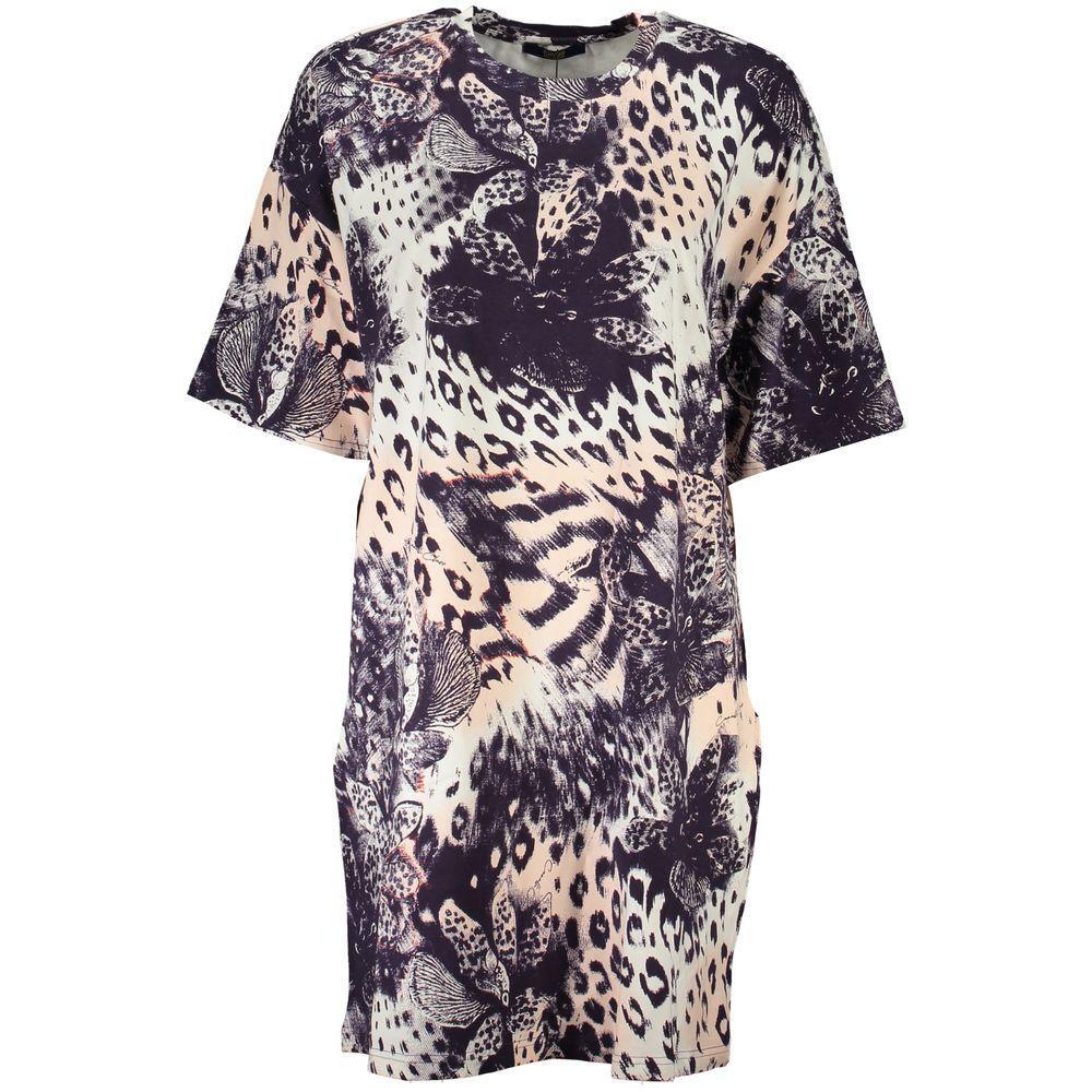 Cavalli Class Pink Cotton Dress CA-26804-L