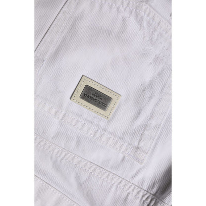 Dolce & Gabbana White Cotton Mid Waisted Women Denim Jeans