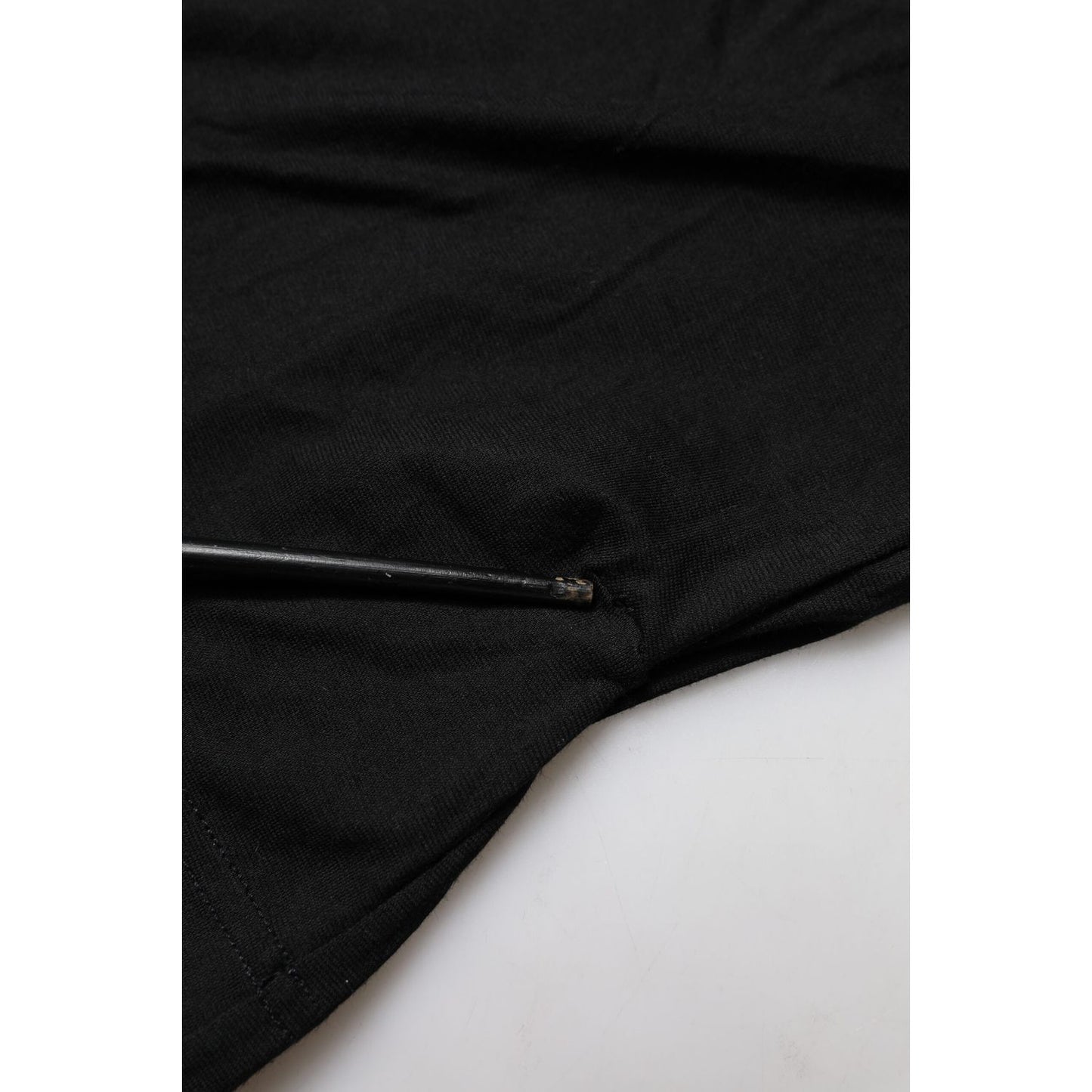 Dolce & Gabbana Black Cotton Short Sleeves Round Neck T-shirt