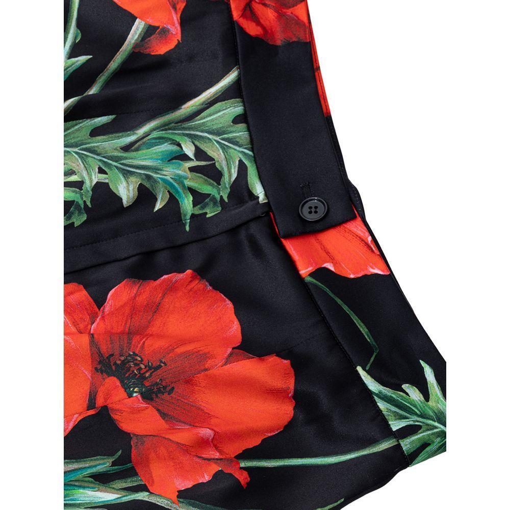 Dolce & Gabbana Bicolor Silk Skirt DO-961320051440-IT40|S