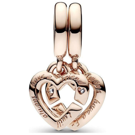 PANDORA CHARMS Mod. LINKED SISTER HEARTS 789538C01