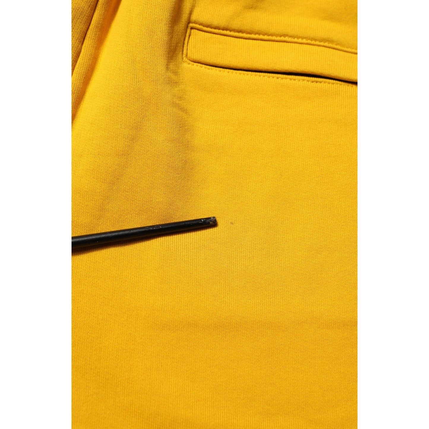 Dolce & Gabbana Yellow Cotton Sweatpant Jogger Trouser Pants PAN76371-44