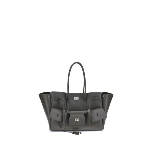 Balenciaga Black Calf Leather Bos Taurus Shoulder Bag