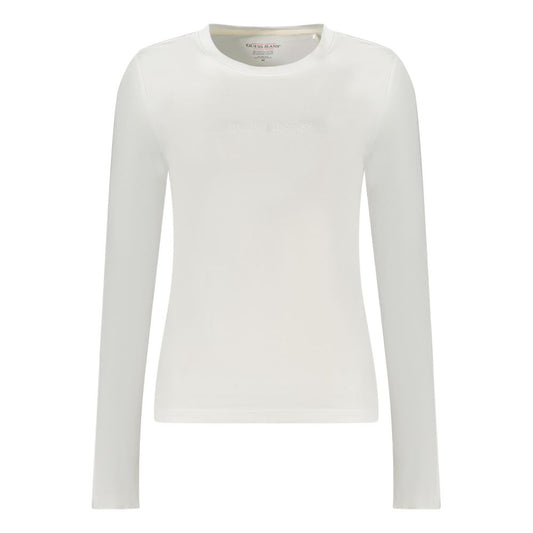 Guess Jeans White Cotton Tops & T-Shirt GU-35124-S