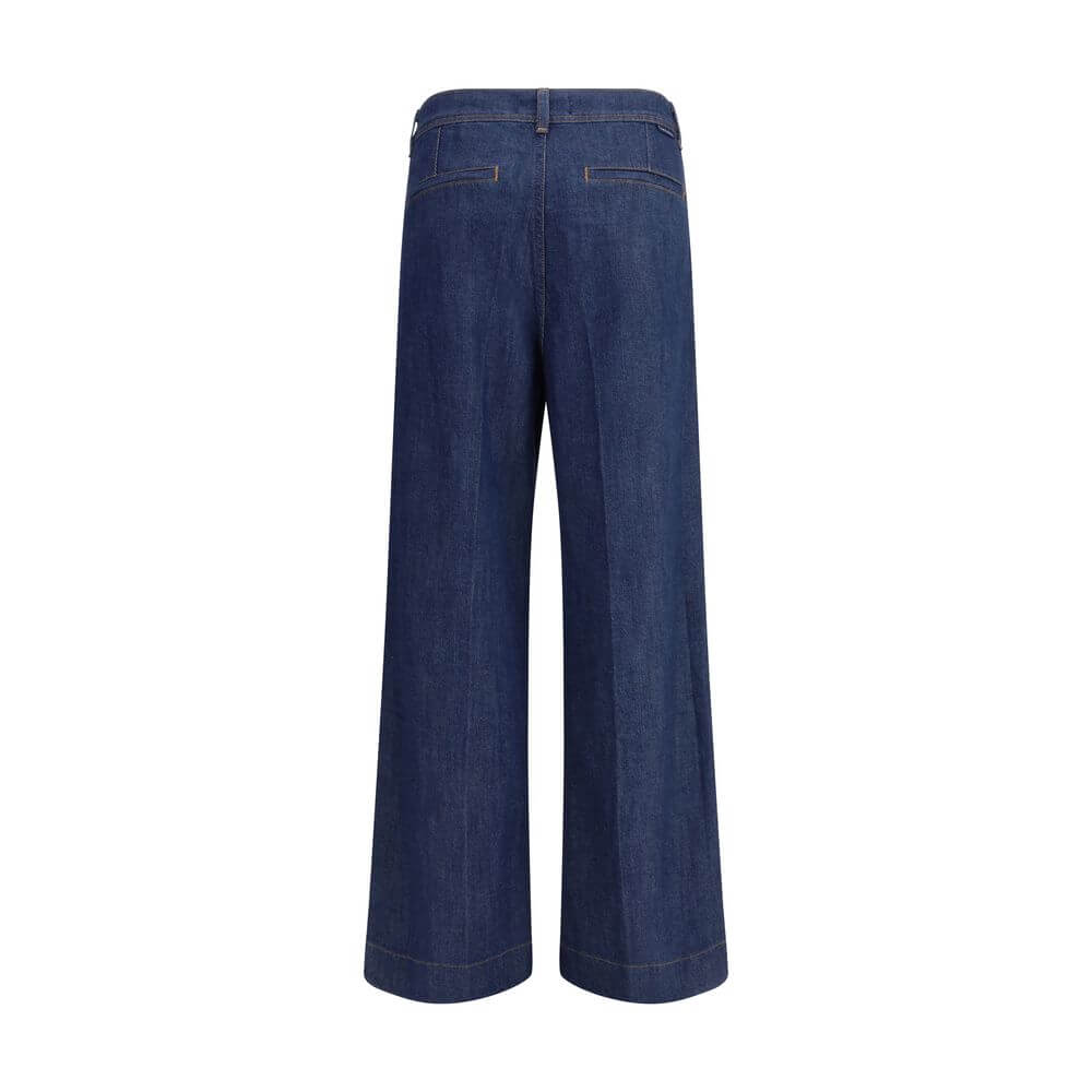 7FOR Blue Modal Jeans Denim