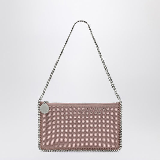 Stella McCartney Falabella Pink Clutch Shoulder Bag with Rhinestones