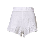 Dolce & Gabbana White Linen High Waisted Hot Pants Shorts