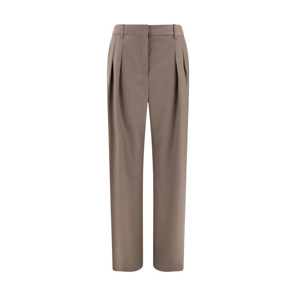 Loulou De Saison Wool Flared pants LO-SBIRUPKAKHI-IT40 | M