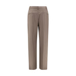 Loulou De Saison Wool Flared pants LO-SBIRUPKAKHI-IT40 | M