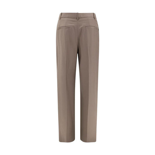 Loulou De Saison Wool Flared pants LO-SBIRUPKAKHI-IT40 | M