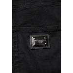 Dolce & Gabbana Black Cotton High Waist Skinny Denim Jeans