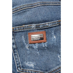 Dolce & Gabbana Blue PRETTY Tattered Skinny Denim Jeans PAN75525-36