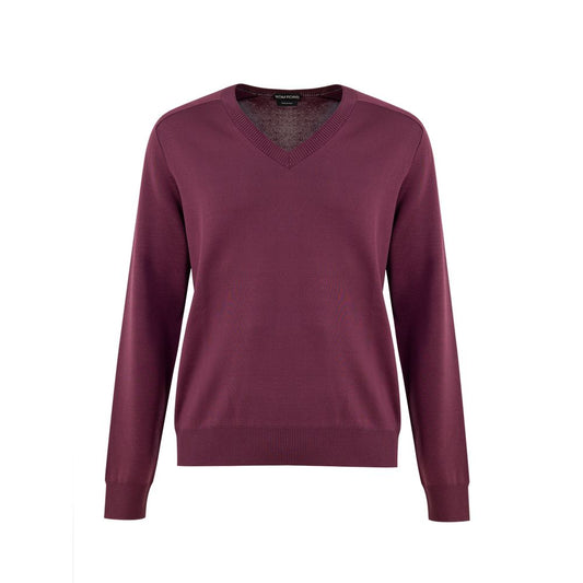 Tom Ford Purple Silk Sweater TO-9225663-IT52 | XL