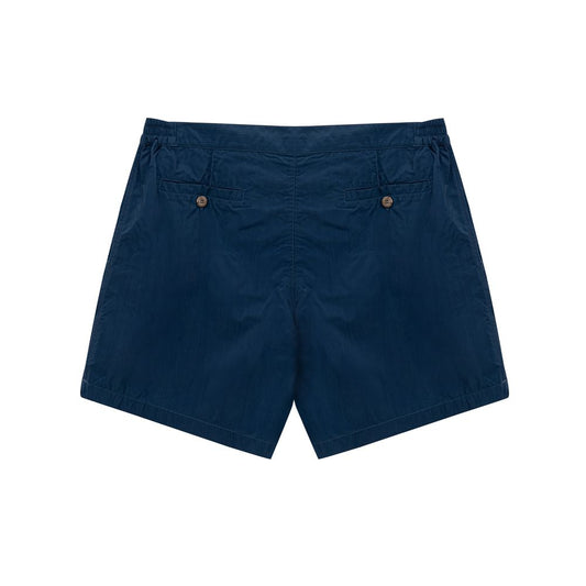 Canali Blue Polyamide Swim Short CA-9192673-L