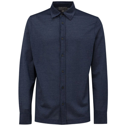 Canali Blue Cotton Shirt CA-8502673-IT50 | L
