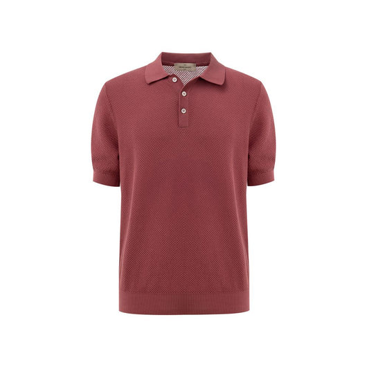 Gran Sasso Red Cotton Polo Shirt