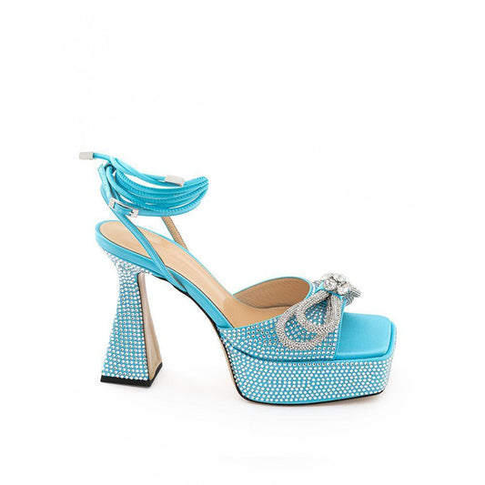 MACH & MACH Blue Leather Platform MA-408167320013813-EU38/US8