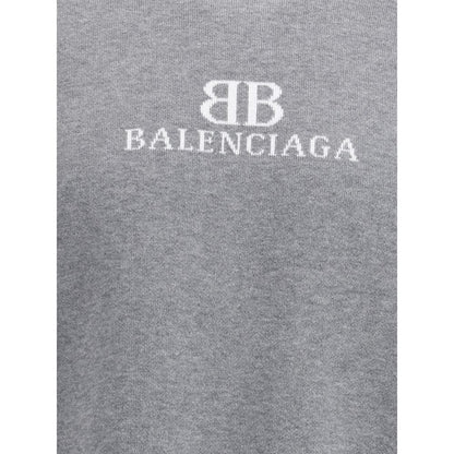 Balenciaga Gray Cotton Sweatshirt