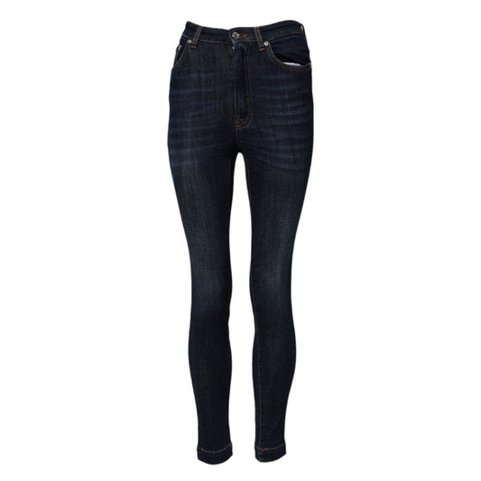 Dolce & Gabbana Blue GRACE High Waist Skinny Denim Jeans PAN76094-36