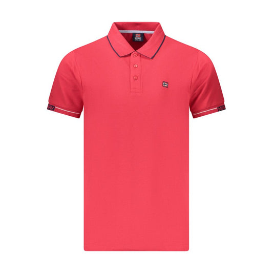 Norway 1963 Red Cotton Men Polo Shirt NO-38992-XL