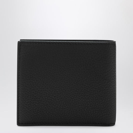 Balenciaga Black bi-fold Credit wallet in hammered leather 8119102ABV0/R_BALEN-1000_100