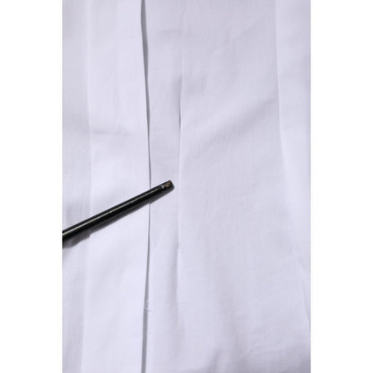 Dolce & Gabbana White Cotton Long Sleeves Collared Shirt Top