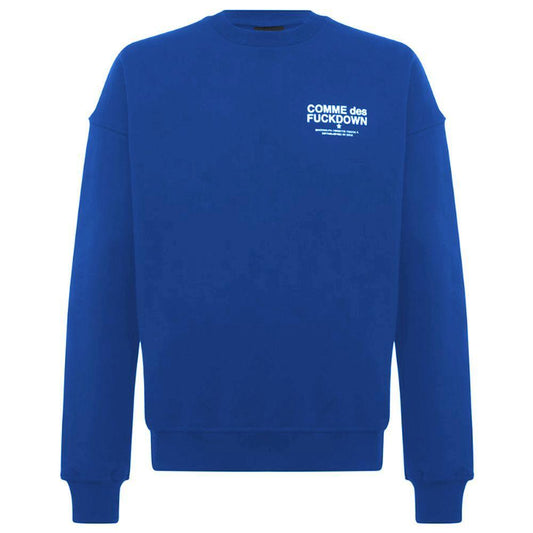 Comme Des Fuckdown Blue Cotton Sweater CO-15719-XL