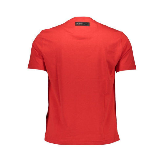 Plein Sport Red Cotton T-Shirt PL-9595-S