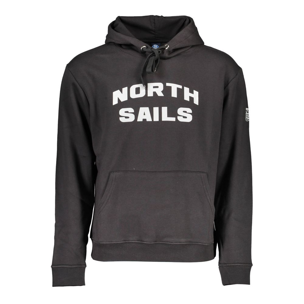 North Sails Black Cotton Sweatshirt
