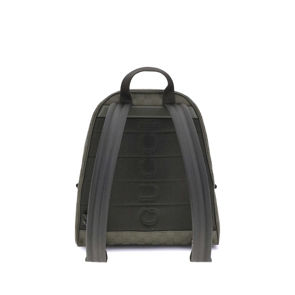 Gucci Green Cotton Backpack