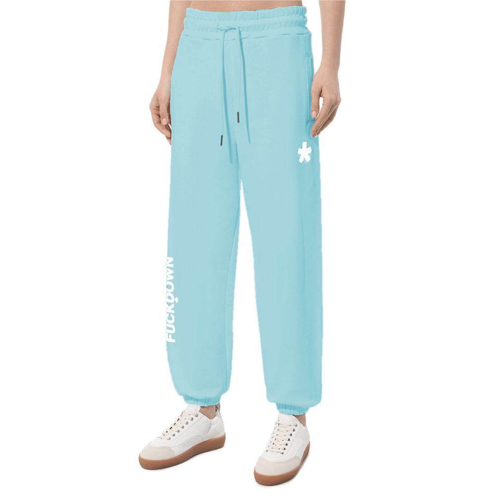 Comme Des Fuckdown Blue Cotton Women Sweatpant