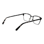 Full-rim Guess Black Men Glasses Frame made of metal with demo lenses, featuring a browline style and spring hinge for men.