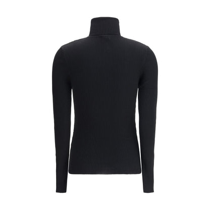 Wolford Black Fleece Wool Turtleneck