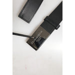 Dolce & Gabbana Black Leather Classic Metal Logo Buckle Belt BEL9491-90