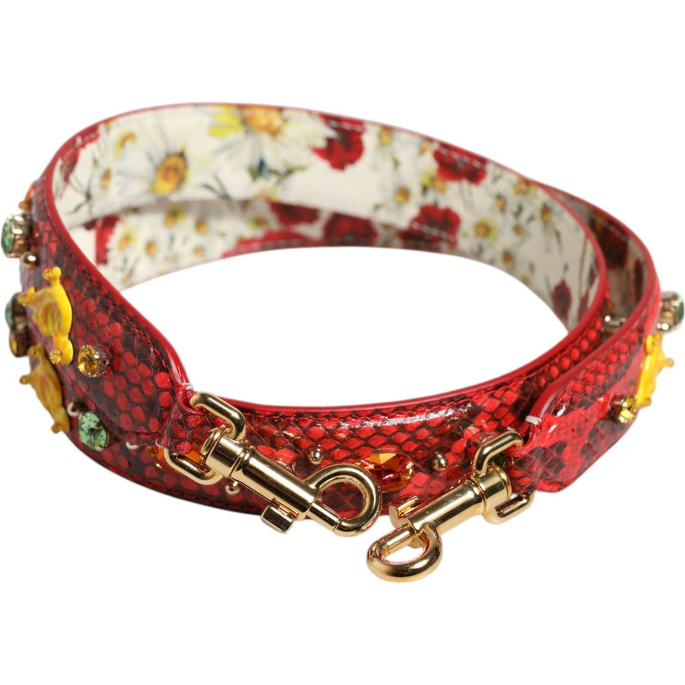 Dolce & Gabbana Multicolor Embellished Handbag Accessory Shoulder Strap WMB531