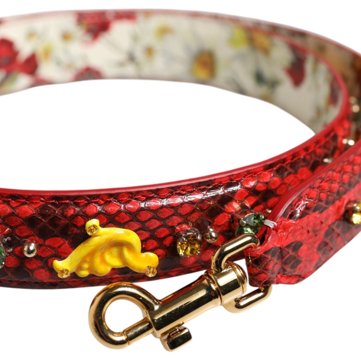 Dolce & Gabbana Multicolor Embellished Handbag Accessory Shoulder Strap WMB531
